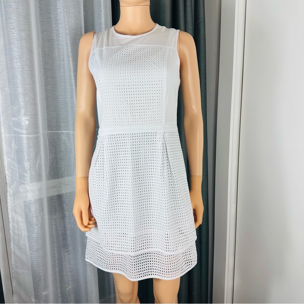 Armani Exchange, vintage ayelet dress, exposed zipper in the back, size 2